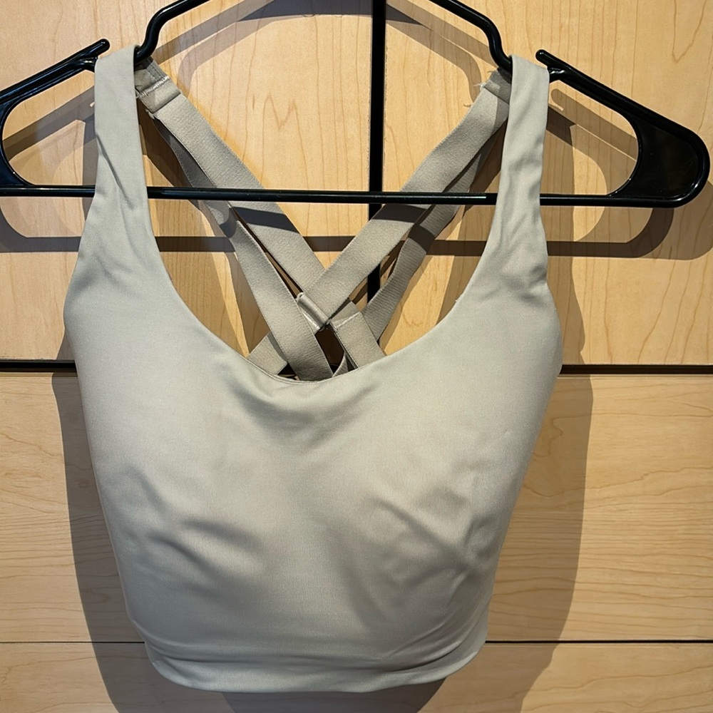 Lululemon Energy Bra, High Support, 34DDD, Tan
